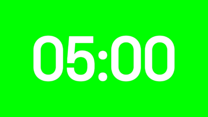 Lumen Alpha Channel: Cuenta Regresiva de 5 Minutos en Alta Resolución - Green
