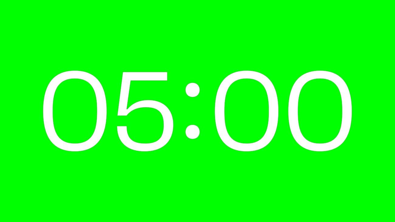 Cuenta Regresiva Horizonte de 5 Minutos con Canal Alpha para ProPresenter - Green