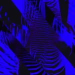Deep Blue Abyss - Dark Divide Still — fondo abstracto horizontal azul oscuro, índigo