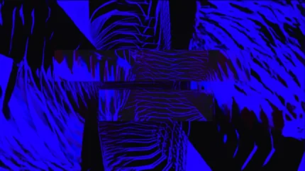 Deep Blue Abyss - Diamond Distortion Still — fondo abstracto horizontal azul oscuro, índigo