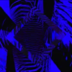 Deep Blue Abyss - Fractured Descent Still — fondo abstracto horizontal azul oscuro, índigo
