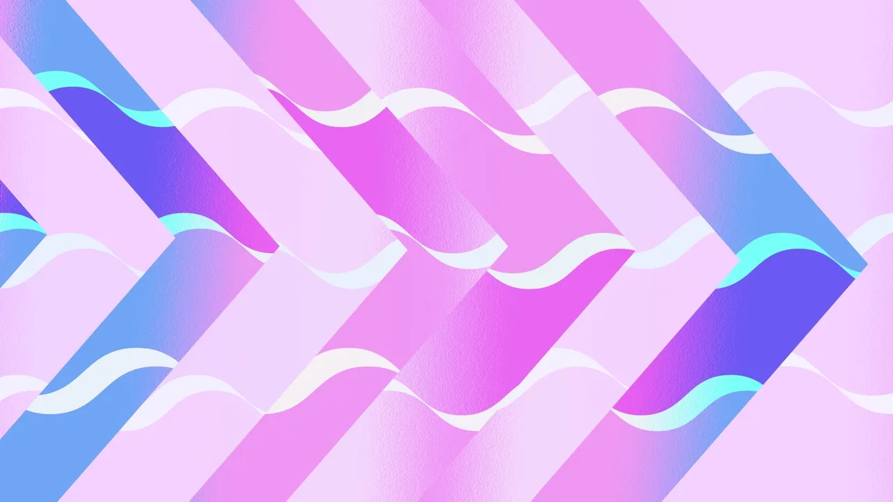 Dreamwave Lines - Angular Flow Still — fondo abstracto horizontal pastel, azul