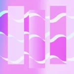 Dreamwave Lines - Pastel Lines Still — fondo abstracto horizontal pastel, azul