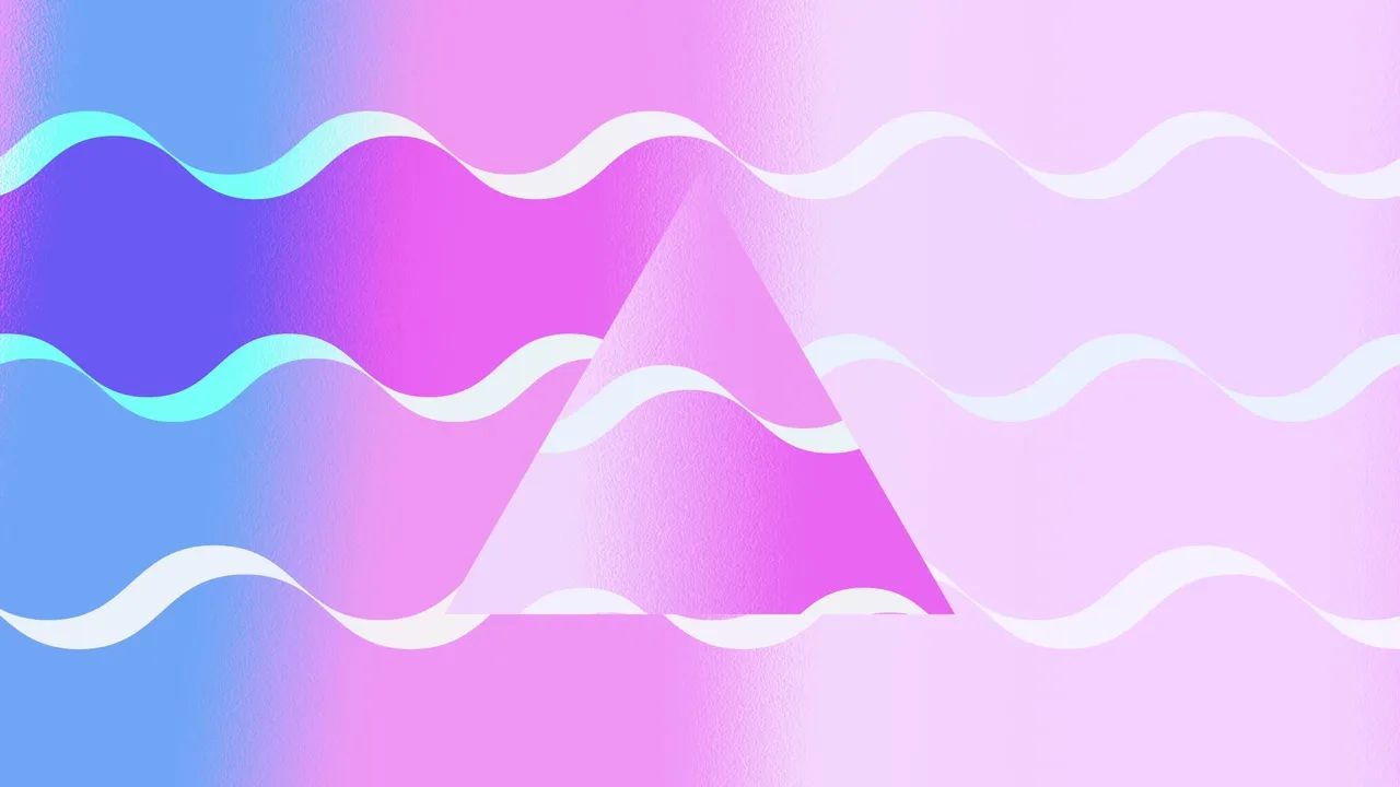 Dreamwave Lines – Pastel Triangle Still