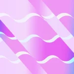 Dreamwave Lines - Wavy Divide Still — fondo abstracto horizontal pastel, azul