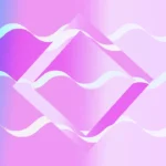 Dreamwave Lines - Wavy Square Still — fondo abstracto horizontal pastel, azul
