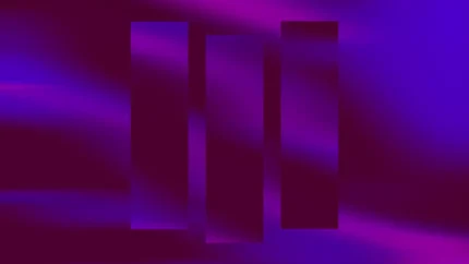 Electric Aura - Neon Obelisk Still — fondo abstracto horizontal azul eléctrico, cian