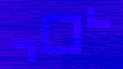 Electric Azure Blue - Digital Disturbance Still — fondo abstracto horizontal azul eléctrico, cian
