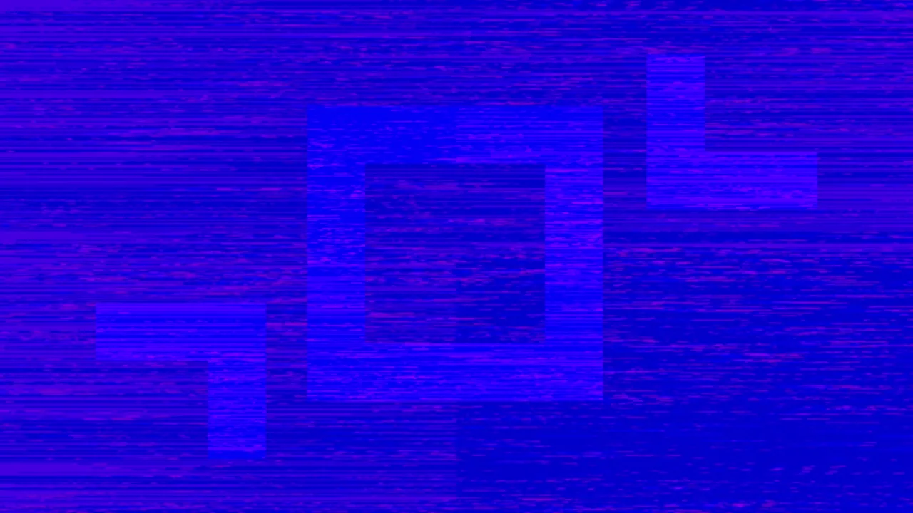 Electric Azure Blue – Digital Disturbance Still