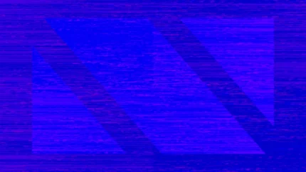 Electric Azure Blue - Fractured Plane Still — fondo abstracto horizontal azul eléctrico, cian
