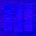Electric Azure Blue - Rhythm Lines Still — fondo abstracto horizontal azul eléctrico, cian