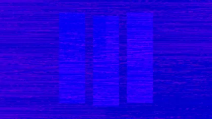 Electric Azure Blue - Rhythm Lines Still — fondo abstracto horizontal azul eléctrico, cian