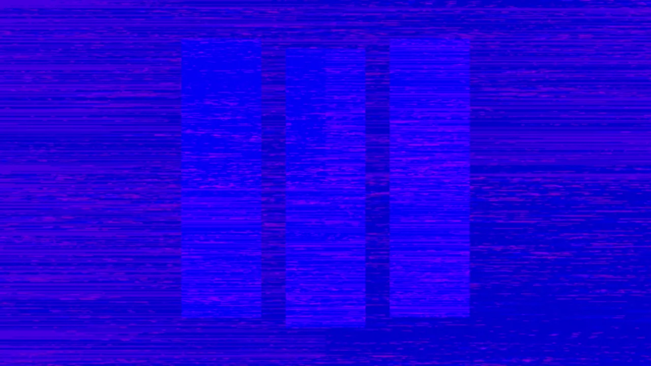 Electric Azure Blue - Rhythm Lines Still — fondo abstracto horizontal azul eléctrico, cian