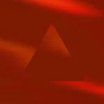 Emberglow - Triangle Ascent Still — fondo abstracto horizontal naranja, ámbar