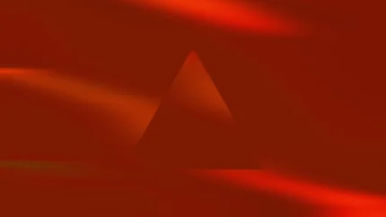 Emberglow - Triangle Ascent Still — fondo abstracto horizontal naranja, ámbar