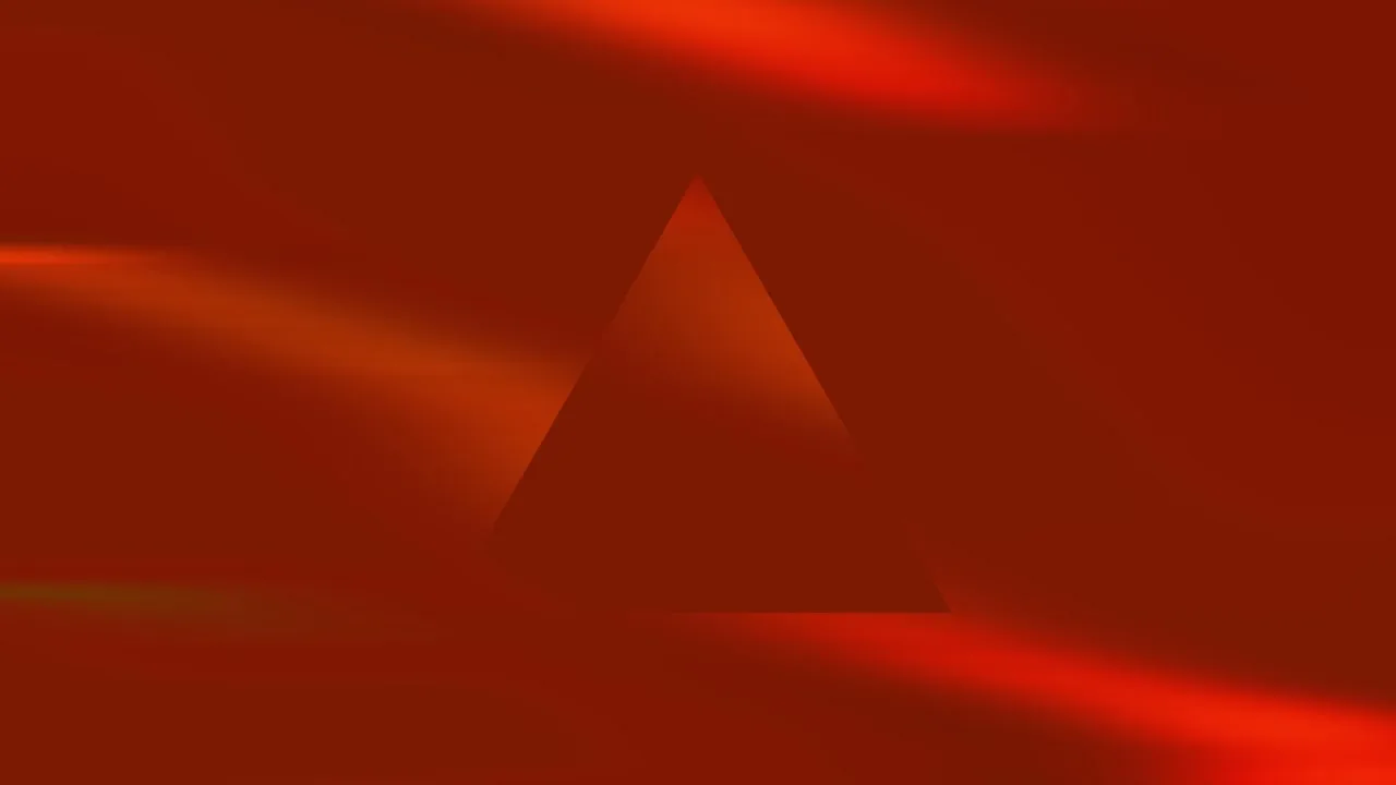 Emberglow - Triangle Ascent Still — fondo abstracto horizontal naranja, ámbar
