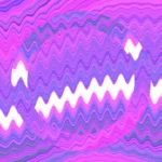 Glitchscape Symphony - Data Decay Still — fondo abstracto horizontal cian, magenta