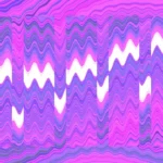 Glitchscape Symphony - Digital Breakdown Still — fondo abstracto horizontal cian, magenta