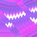 Glitchscape Symphony - Fractured Flow Still — fondo abstracto horizontal cian, magenta