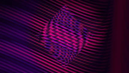 Hypnotic Depths - Distorted Vision Still — fondo abstracto horizontal violeta, púrpura