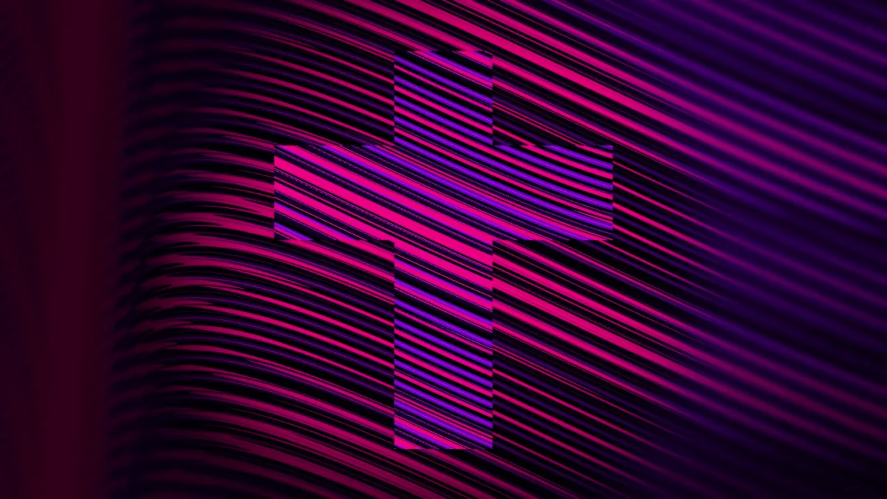 Hypnotic Depths - Dreamy Cross Still — fondo abstracto horizontal violeta, púrpura