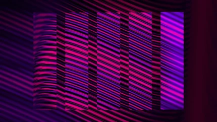 Hypnotic Depths - Faded Lines Still — fondo abstracto horizontal violeta, púrpura