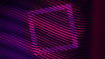 Hypnotic Depths - Tilted Frame Still — fondo abstracto horizontal violeta, púrpura