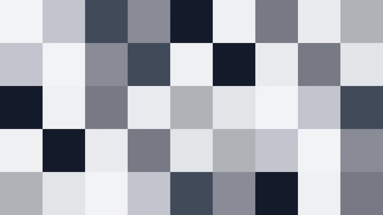 Cobalt Blue and Sky Blue Pixel Blocks Still Image in Checkerboard | 4K JPG Background