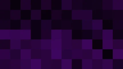 Bloques de píxeles en tonos violeta y morado con prisma, imagen still VJ para escenario de iglesia