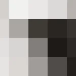 Bloques de píxeles grandes en tonos negro y gris con barrido diagonal, imagen still VJ para escenario de iglesia