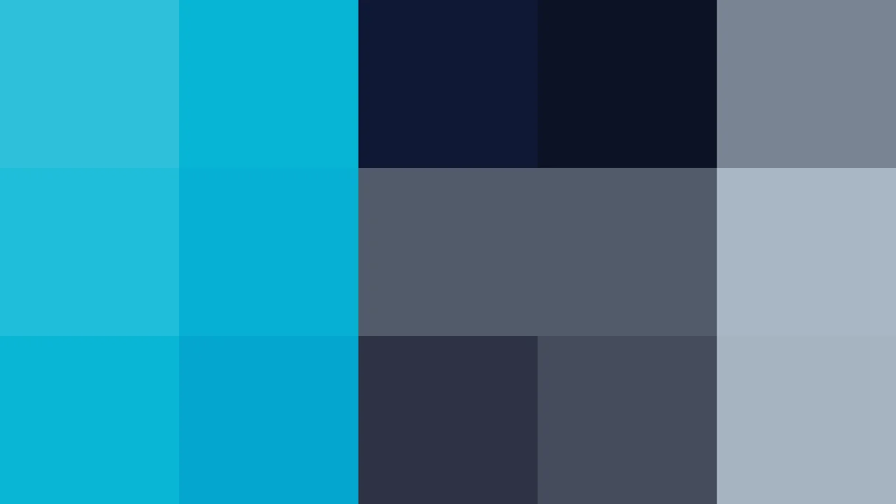 Imagen Still de Bloques Grandes de Píxeles Teal y Azul Marino en Mosaico Parpadeante | Fondo JPG 4K