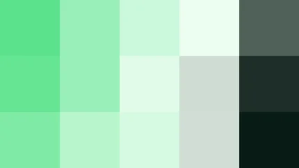 Bloques de píxeles grandes en tonos verde y menta con barrido diagonal, imagen still VJ para escenario de iglesia