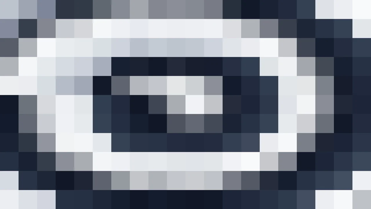 Imagen Still de Mosaico de Píxeles Azul Marino y Azul Cielo en Túnel | Fondo JPG 4K