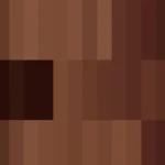 Mosaico de píxeles en tonos rojo y terracota con columnas, imagen still VJ para escenario de iglesia