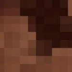 Mosaico de píxeles en tonos rojo y terracota con órbitas, imagen still VJ para escenario de iglesia