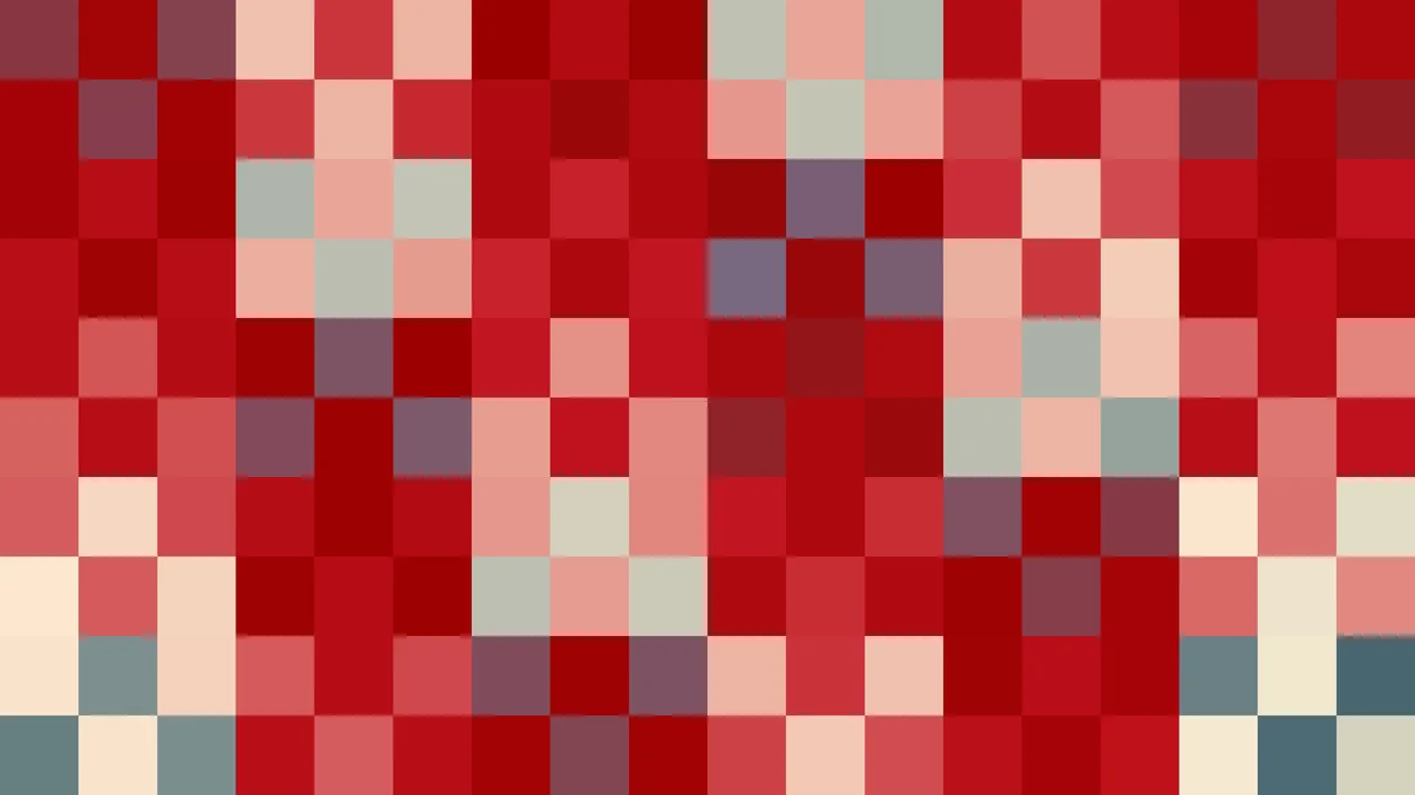 Imagen Still de Mosaico de Píxeles Teal Oscuro y Rojo Oscuro | Fondo JPG 4K