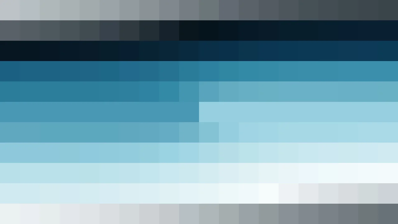 Imagen Still de Mosaico de Píxeles Teal Oscuro y Teal en Barrido Vertical | Fondo JPG 4K