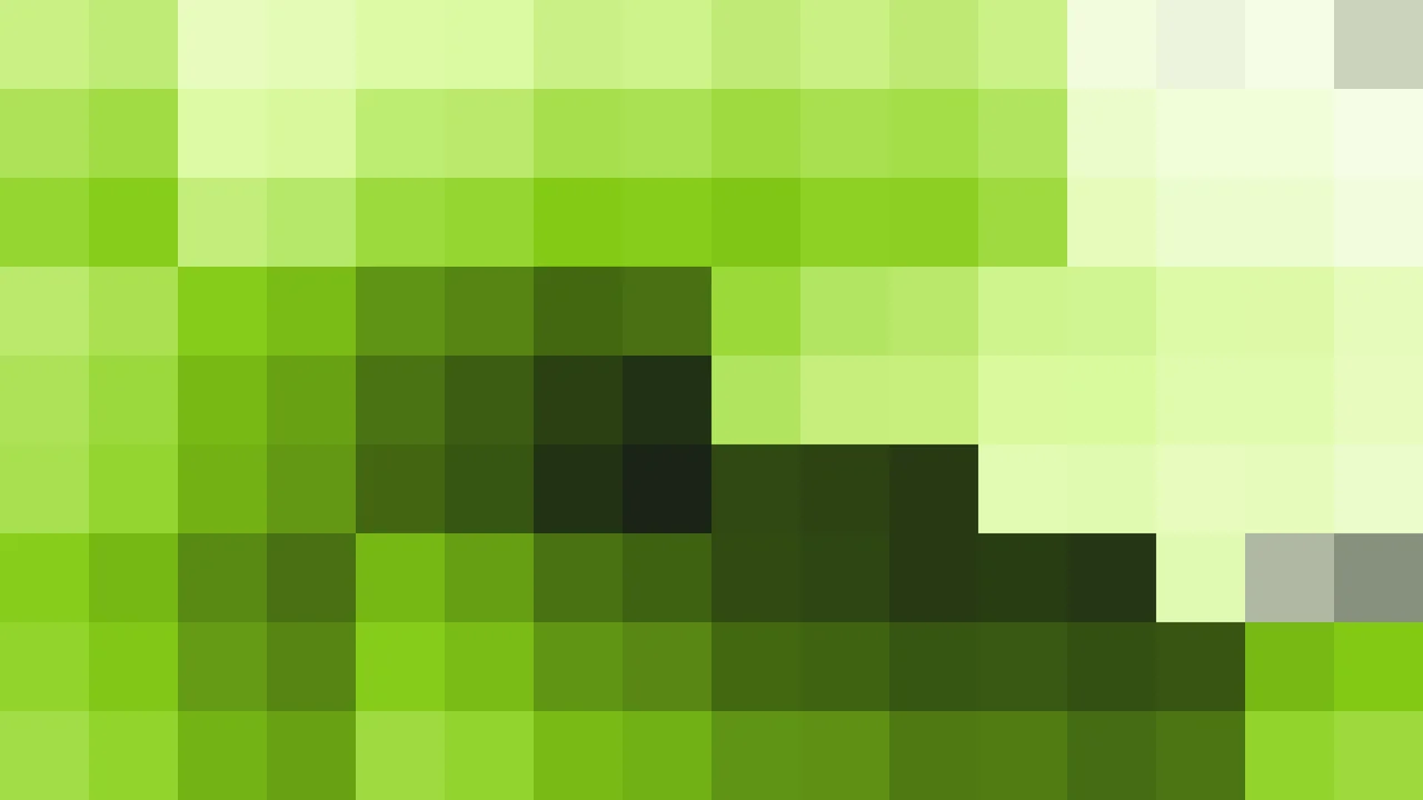 Imagen Still de Mosaico de Píxeles Verde Lima y Verde Oliva en Órbitas | Fondo JPG 4K