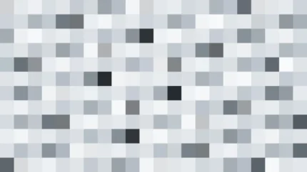 Mosaico denso de píxeles en tonos azul y cielo, imagen still VJ para escenario de iglesia