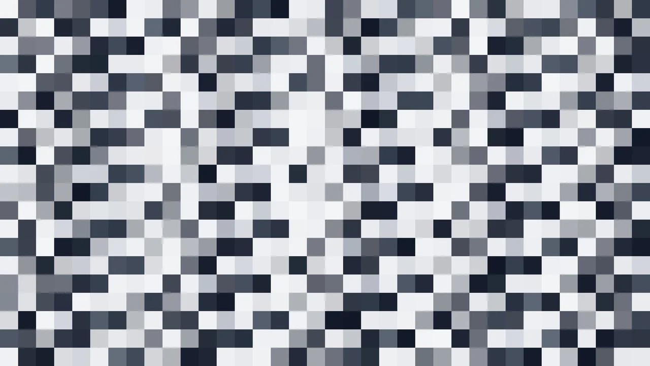 Imagen Still de Mosaico Denso de Píxeles Azul Cobalto y Azul Cielo en Destellos | Fondo JPG 4K