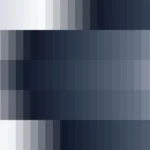 Mosaico denso de píxeles en tonos azul y marino con columnas, imagen still VJ para escenario de iglesia