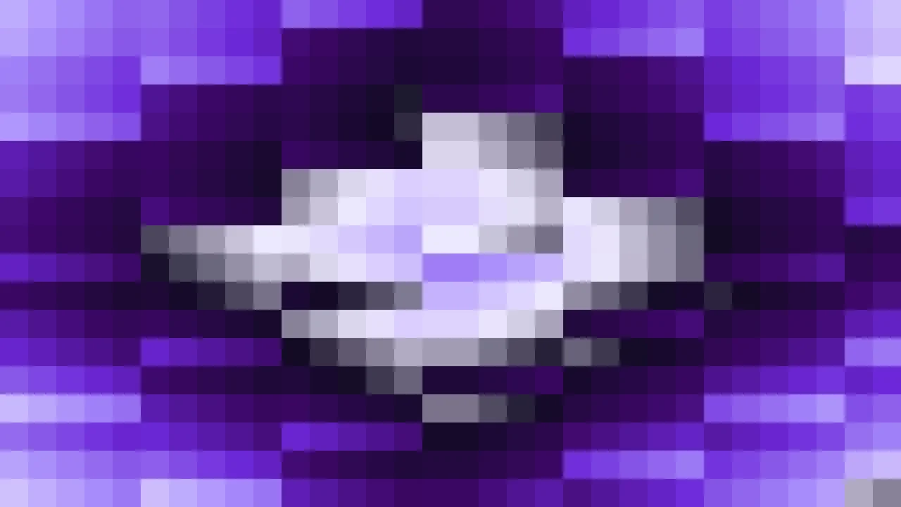 Imagen Still de Mosaico Denso de Píxeles Azul Violáceo y Violeta Oscuro en Rombos | Fondo JPG 4K