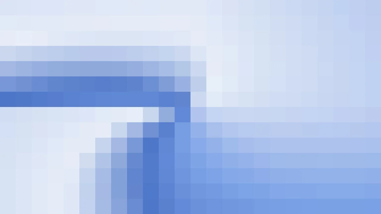 Imagen Still de Mosaico Denso de Píxeles Azul y Azul Cielo en Molinete | Fondo JPG 4K