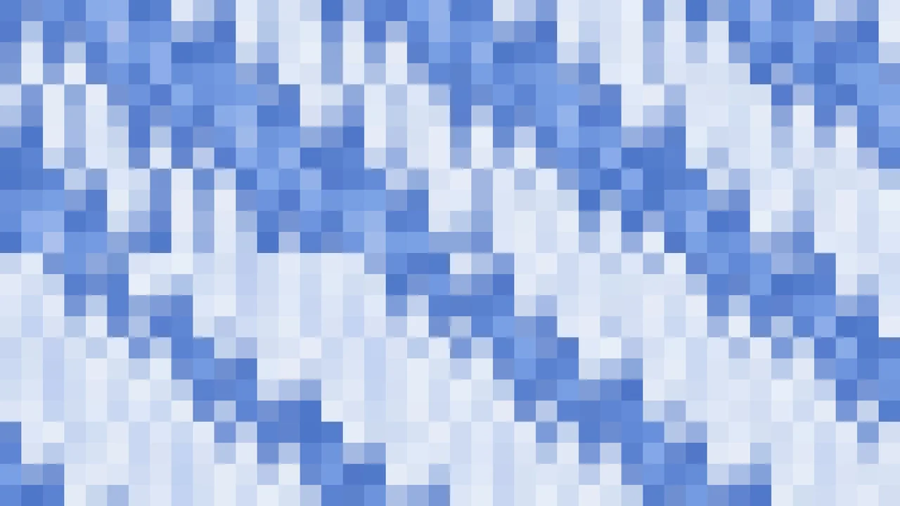 Imagen Still de Mosaico Denso de Píxeles Azul y Azul Cielo en Prisma | Fondo JPG 4K