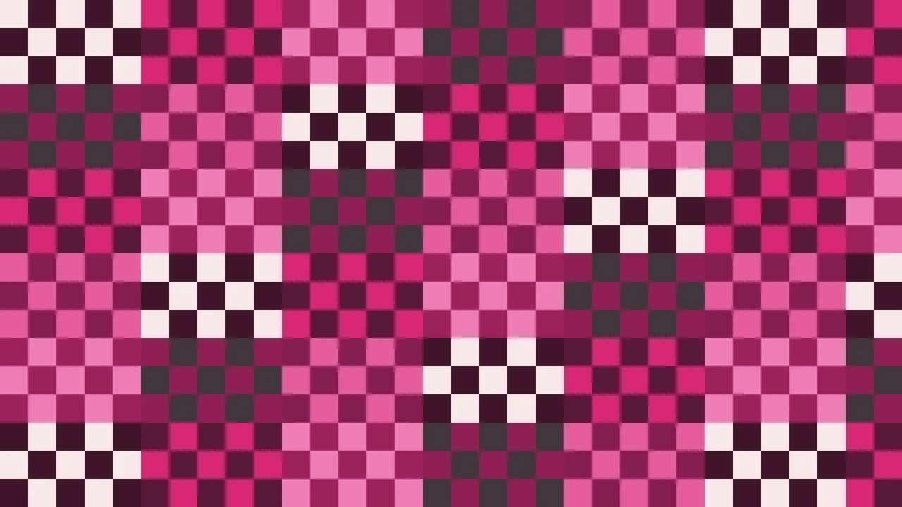 Imagen Still de Mosaico Denso de Píxeles Magenta y Magenta Oscuro en Damero | Fondo JPG 4K