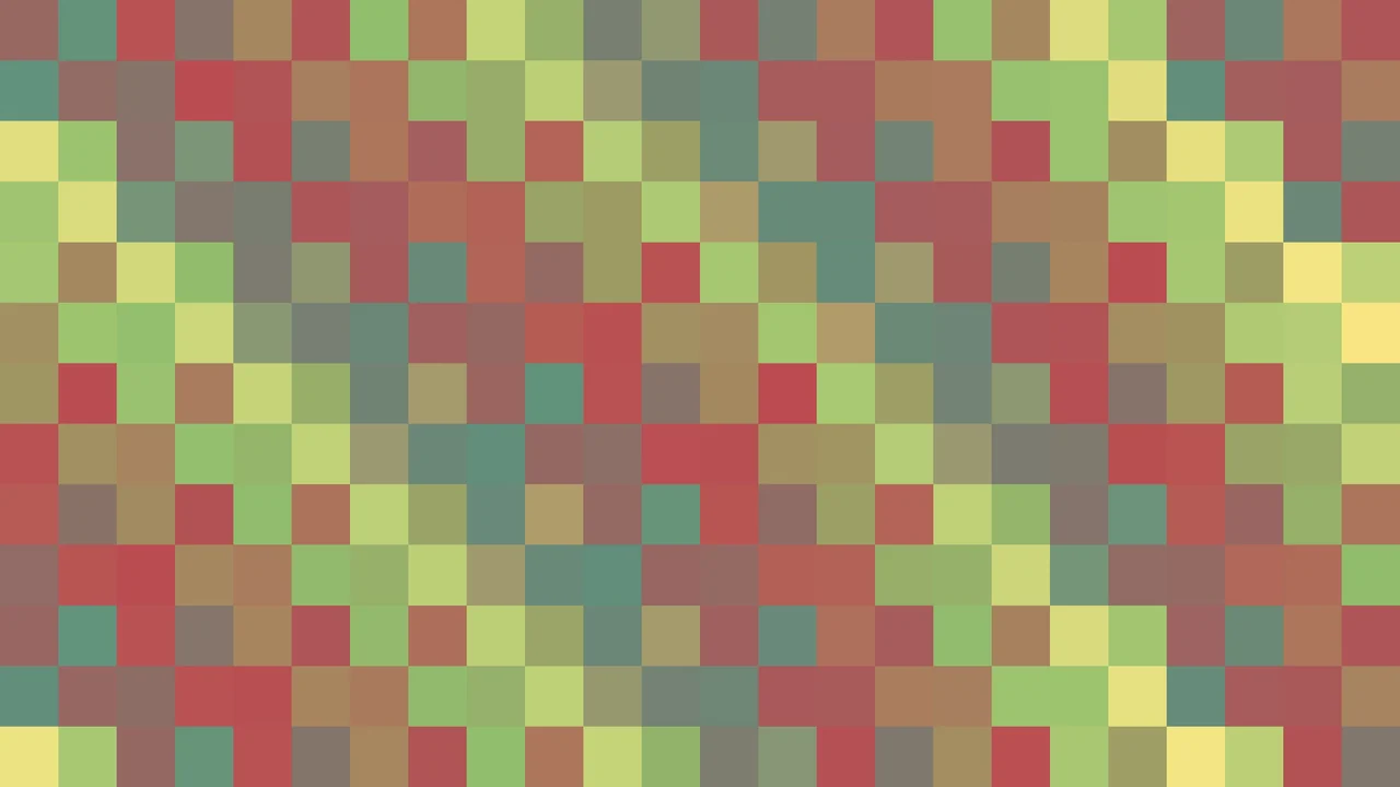Imagen Still de Mosaico Denso de Píxeles Naranja y Amarillo Mantequilla | Fondo JPG 4K