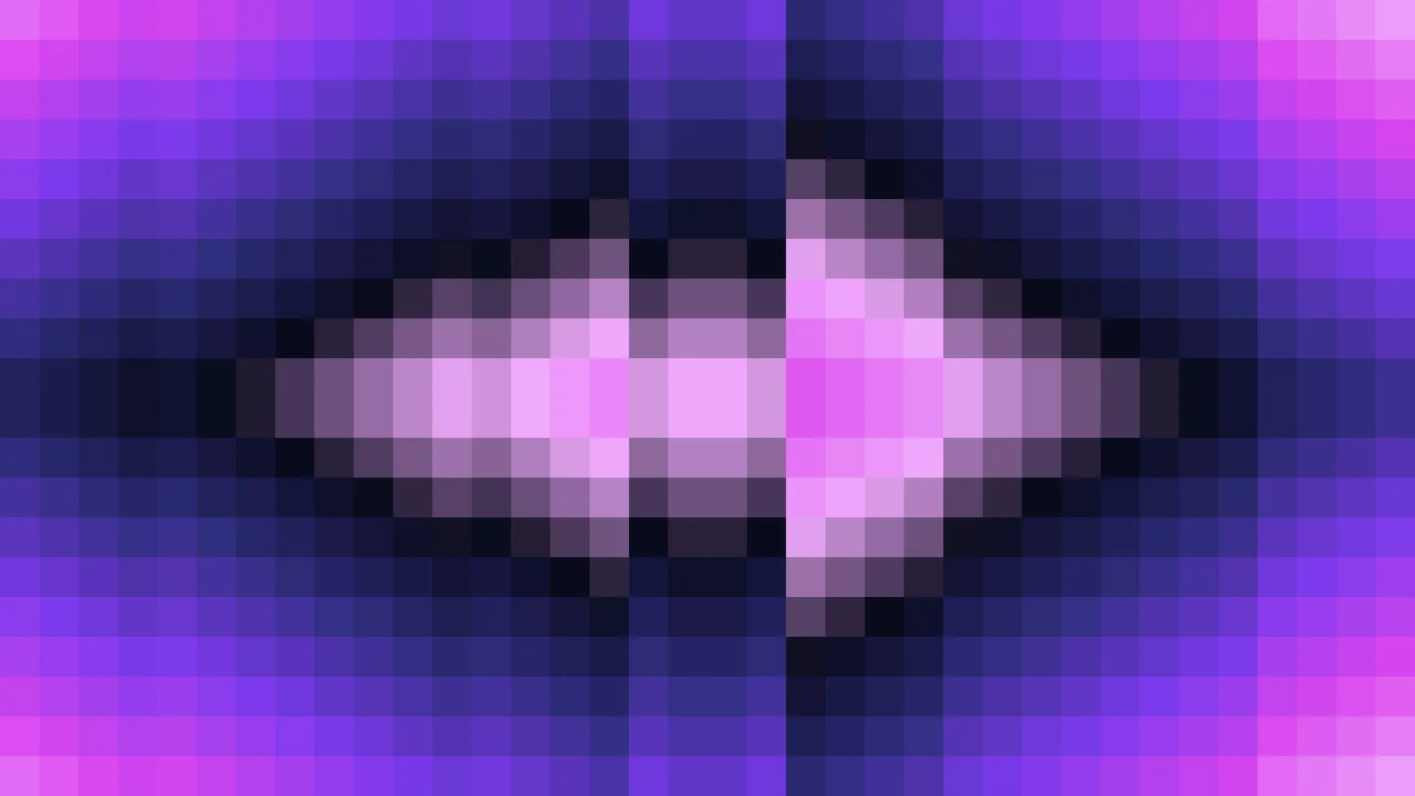 Imagen Still de Mosaico Denso de Píxeles Púrpura y Violeta en Rombos | Fondo JPG 4K