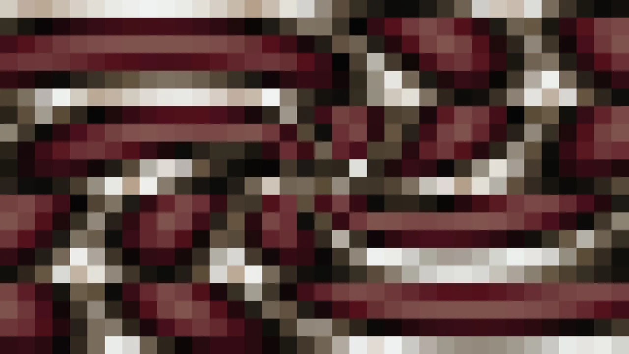 Imagen Still de Mosaico Denso de Píxeles Rojo Oscuro y Tostado en Caleidoscopio | Fondo JPG 4K