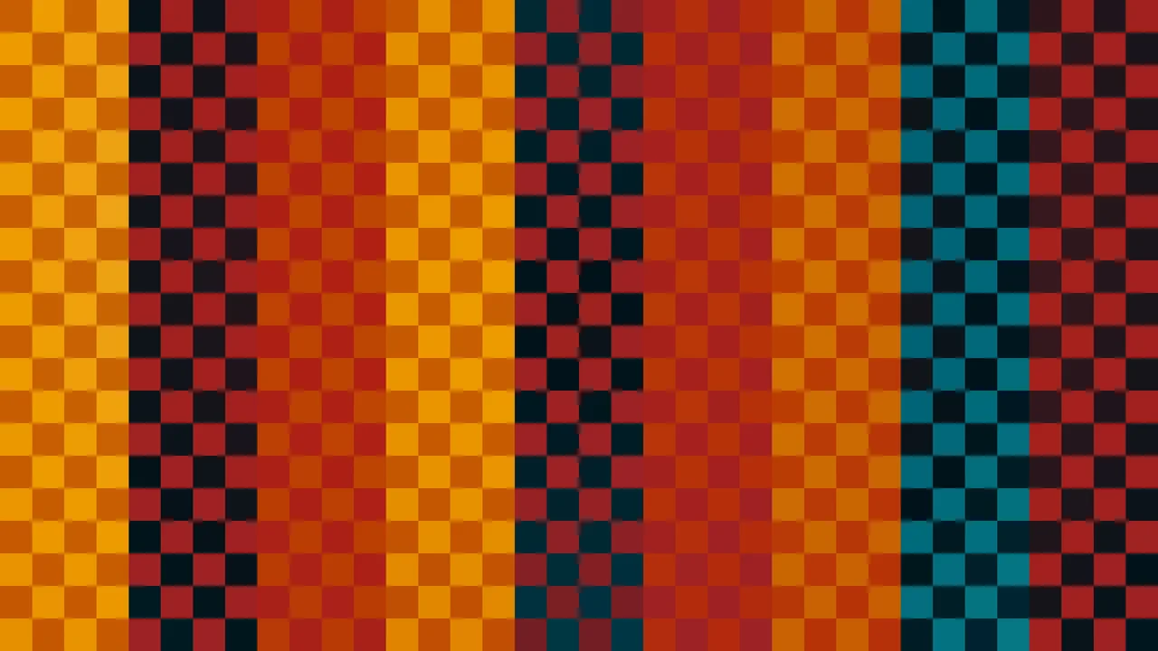 Imagen Still de Mosaico Denso de Píxeles Teal Oscuro y Amarillo Dorado | Fondo JPG 4K