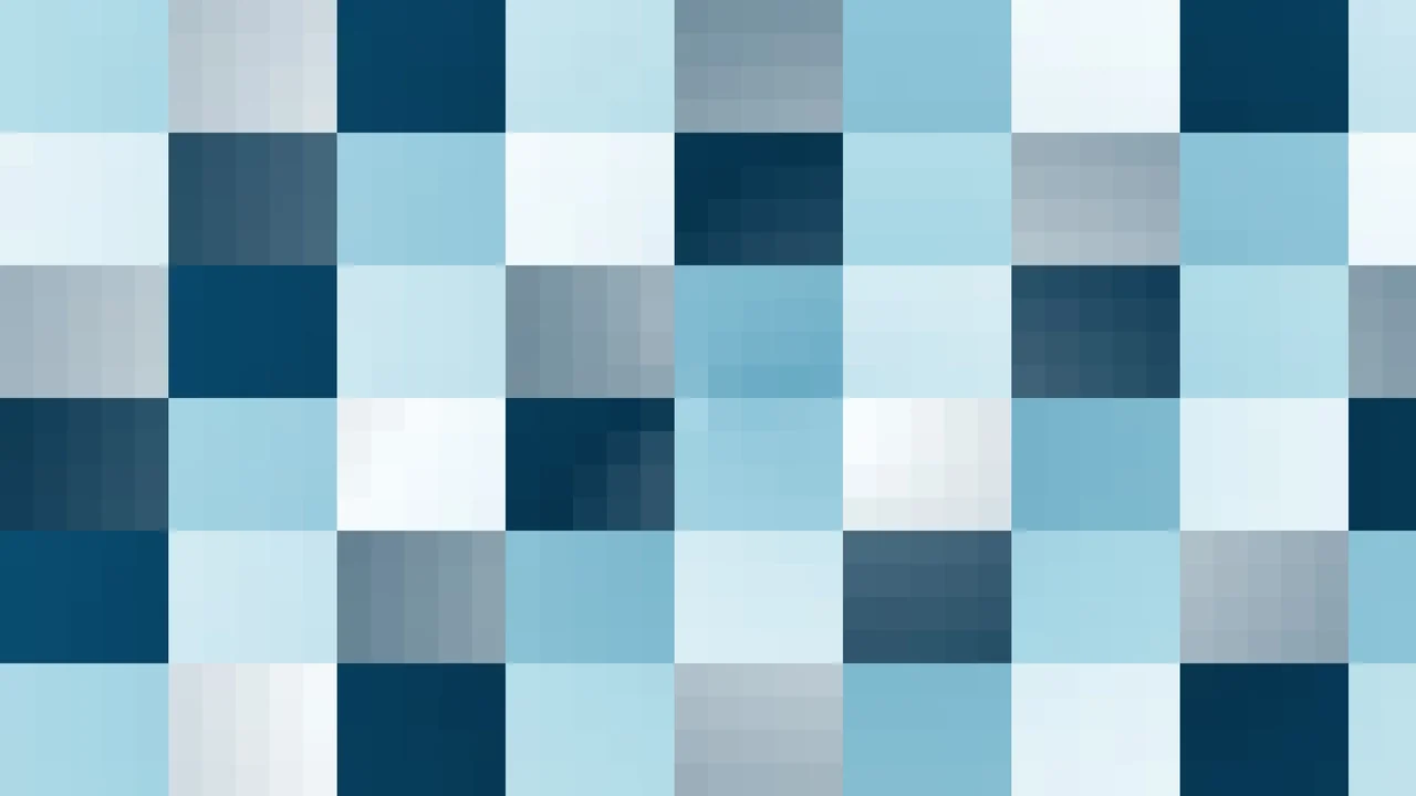 Imagen Still de Mosaico Denso de Píxeles Teal Oscuro y Celeste Pálido | Fondo JPG 4K
